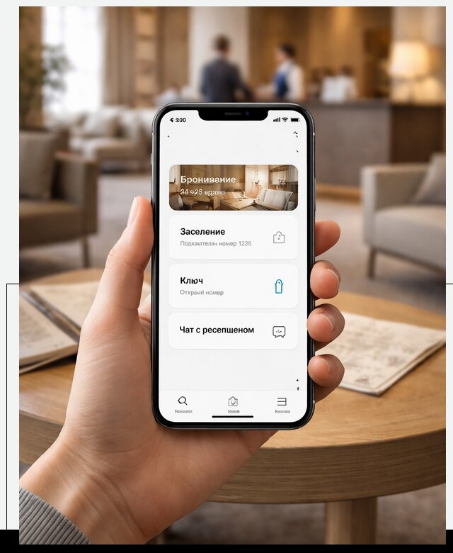 Мобильное приложение для гостей отеля в Петропавловске-Камчатском, управление сервисом